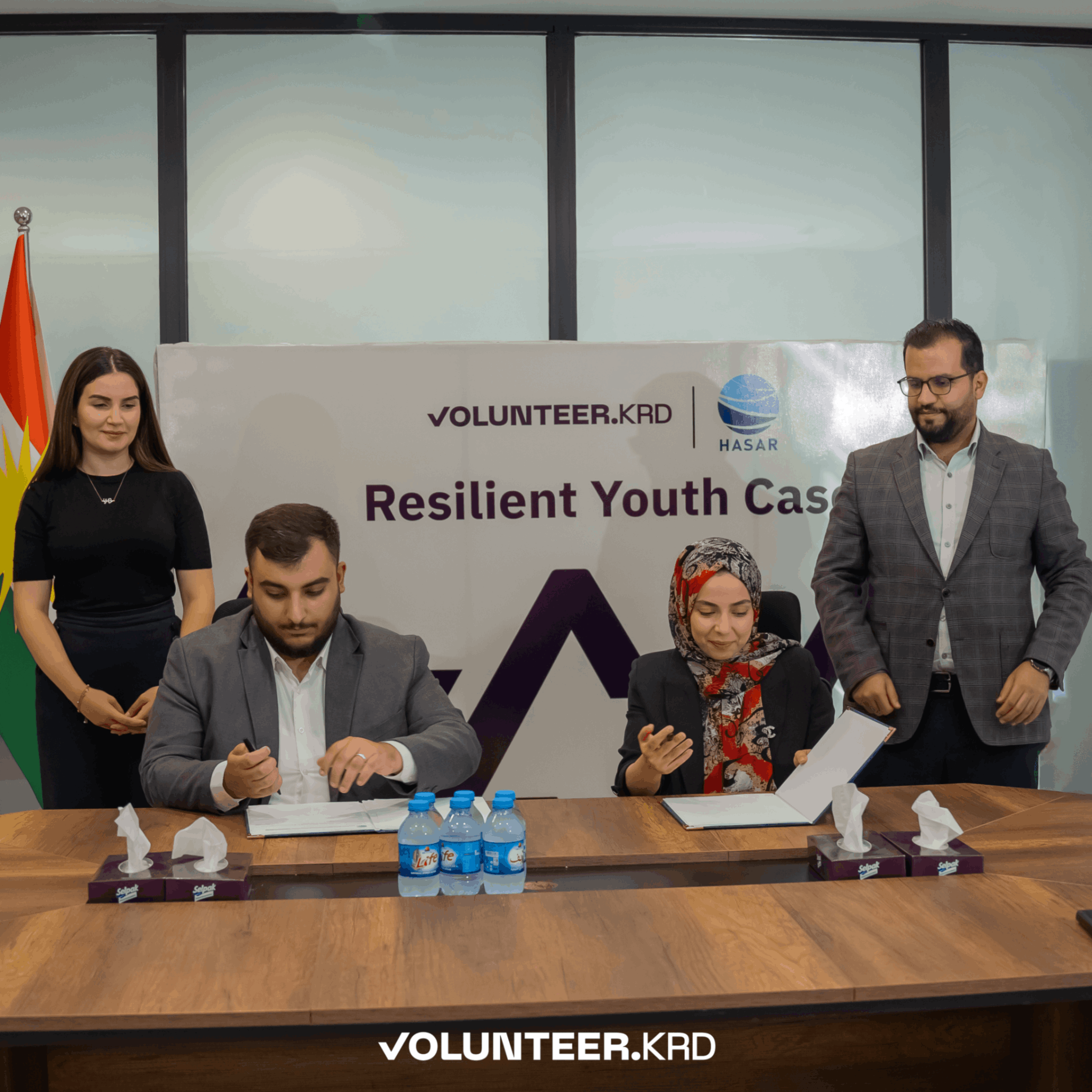 Volunteer.KRD Signs MoU with Hasar Organization